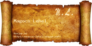 Magocs Lehel névjegykártya